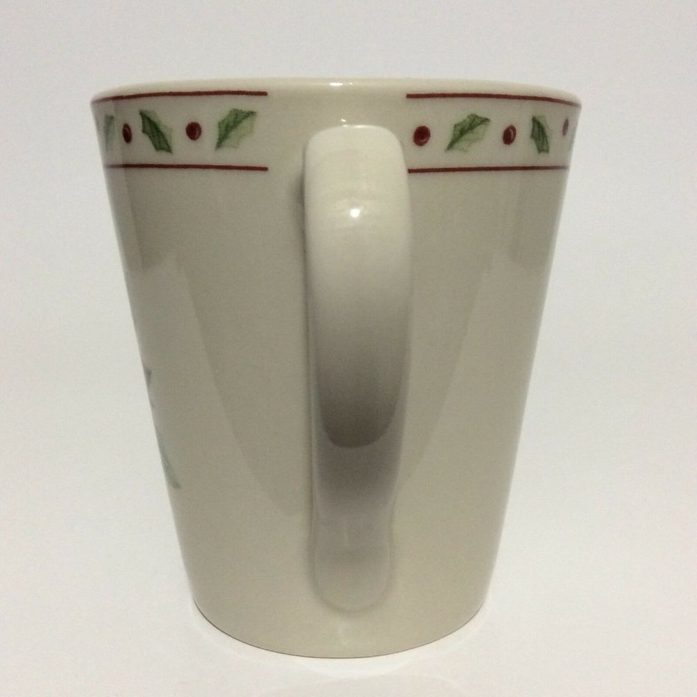 CHRISTMAS merry brite coffee mug cup poinsettia - Picture 9 of 12